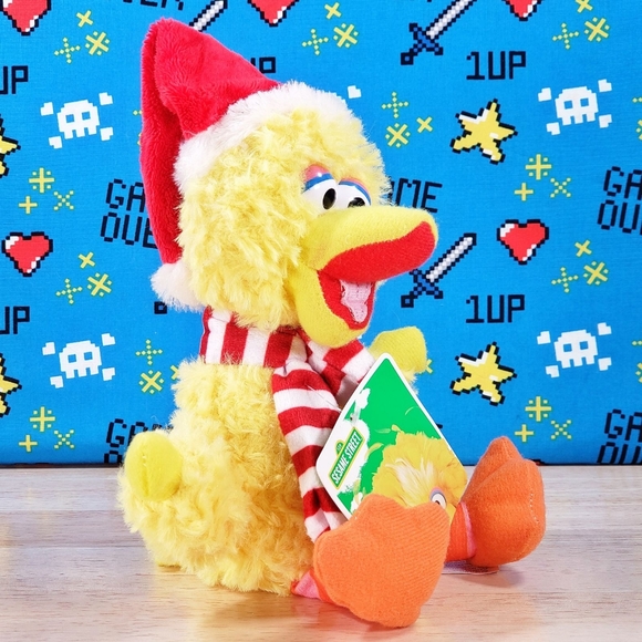 Sesame Street Dan Dee BIG BIRD 9" Backpack Clip [ 2021 ] Christmas Holiday Plush - Picture 2 of 11